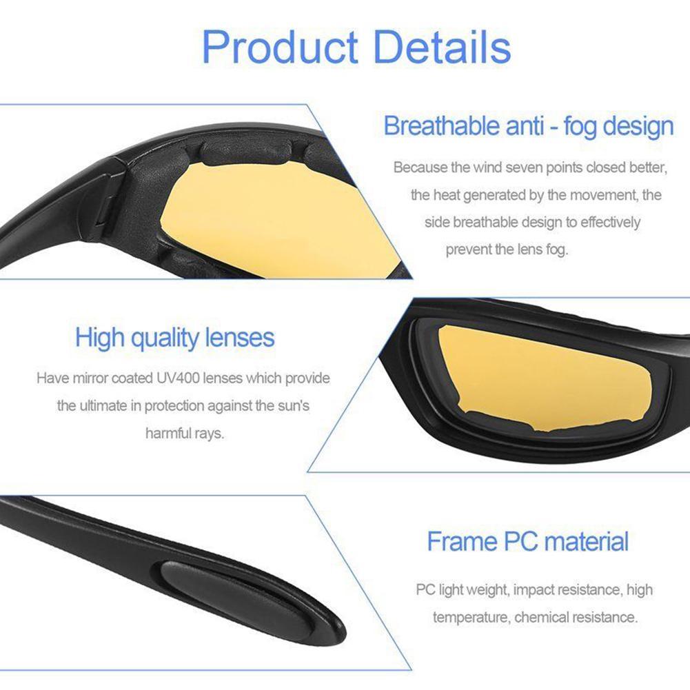Anti Glare Motorcycle Glasses